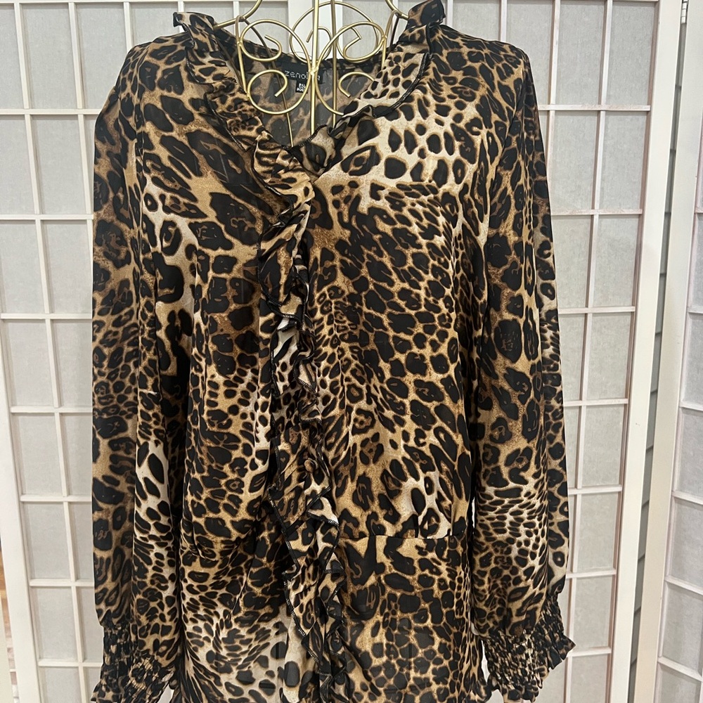 Leopard Print Women's Top